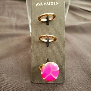 AVA & AIDEN  Size 8 Cocktail Rings